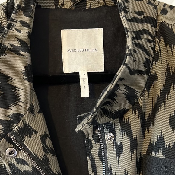 Avec Les Filles Cotton Twill Cargo jacket - Picture 2 of 9